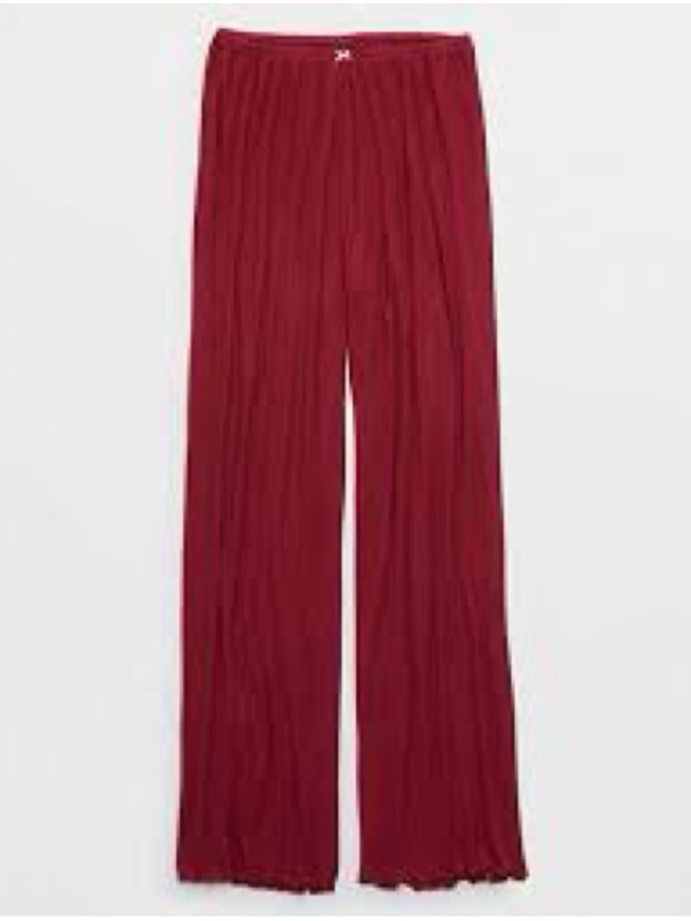aerie Ribbed Maxi Skirt in Deep Berry